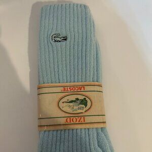 SALE! 1983 Mens Izod Lacoste Lt Blue Socks w/Marshall Field's Red Christmas Box!